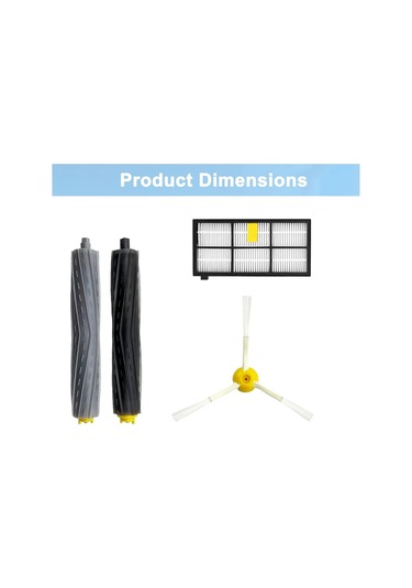 Xiaaokeji İrobot Roomba 850 860 Ana Yan Fırça Filtreleri İçin Yedek Parçalar