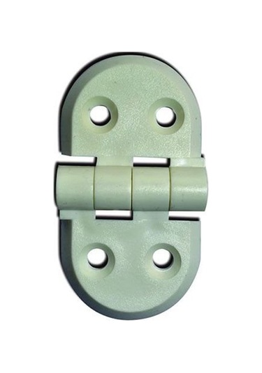 Kısa - Kısa Beyaz Plastik Menteşe