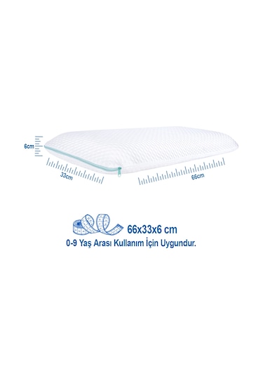 Viscotex Viscotex Visco Hava Kanallı Çocuk Yastığı Kids Pillow