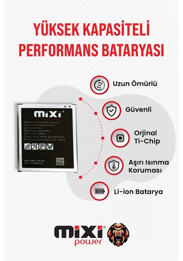 Samsung Galaxy J7 Uyumlu Tam Kapasite Batarya