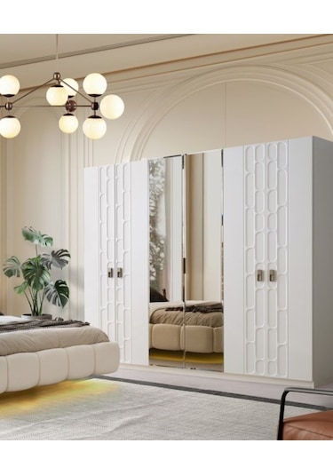 Sidney Mdf 6 Kapılı Dolap Aytaşı