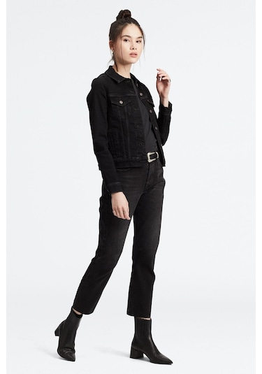 Levi'S Kadın Siyah 501 Crop Yüksek Bel Jean