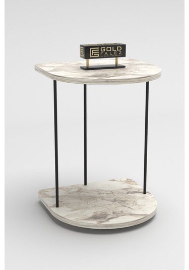 Yan Sehpa Tekerlekli Servis Sehpası Hnd Oval Efes Çok Renkli