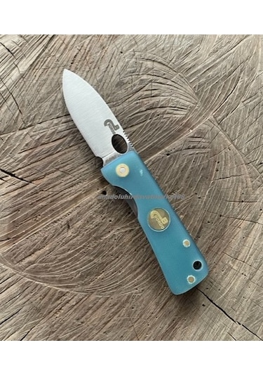 Böhler N690 Çelik Çakı Özel Üretim Çelik Çakı Cep Çakısı Kamp Çakısı 15cm Mavi