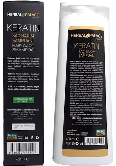 Herbal Palace Keratin Saç Bakım Şampuanı 2 x 400 ML