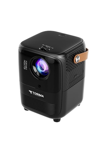Torima T11 Bluetooth Wifi Akıllı Android Smart 4K 1080P Hoparlör Projeksiyon Cihazı Siyah