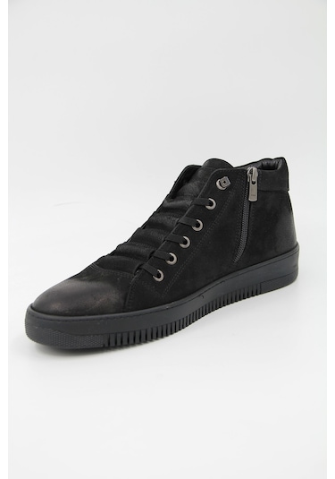 James Franco 1102 Erkek Casual Bot - Siyah-siyah