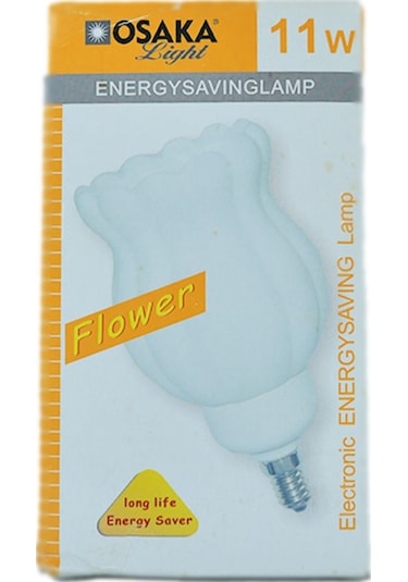 Osaka 11W 220-240V 460Lm 4000K E14 Çiçek Kafa Tasarruflu Ampul