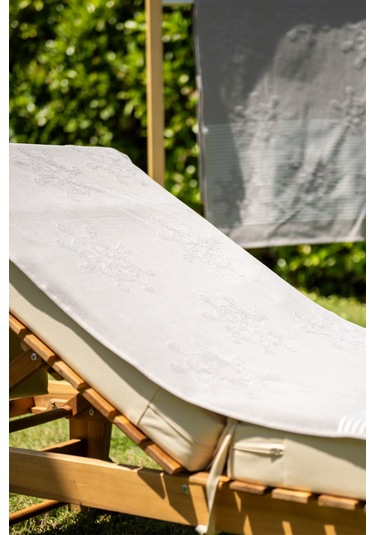 Menderes Home Cotton Collection Bukle Plaj Havlusu Çark Gri