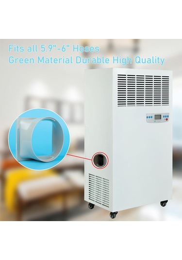 Sayaç Uzatma Aksesuarları Hortum Bağlantısı Dairesel Arayüz Ac Pencere Kiti Klima Hortumu Flat Mouth 150mm