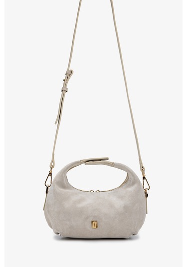 Valmenti Kadın Hakiki Deri Bej Süet El Çantası 1099 204 Bn Cnt Y25 Bej Suet Bej