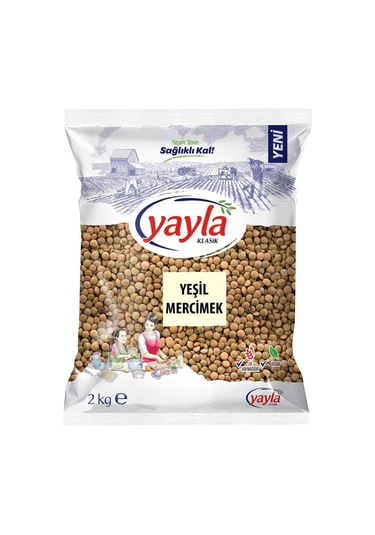 Yayla Yeşil Mercimek 2 KG