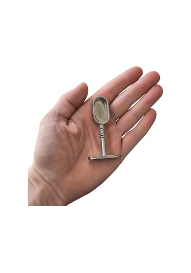 Oval Ayaklı Flanş Dolap İçi Halka Gardrop Elbise Askı Flanşı Boru Tutucu Aparatı -2 Adet Gri