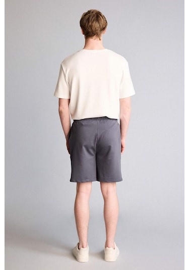 Defacto Regular Fıt Sweatshirt Kumaşı Şort W1105az26smar58 Antrasit-ar58