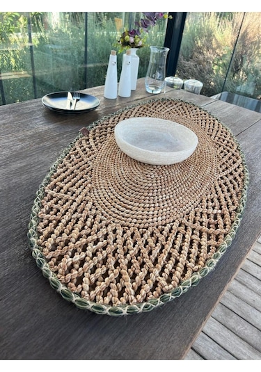 Runner - 1 Adet - 110 X 55 Cm Natural Kahverengi