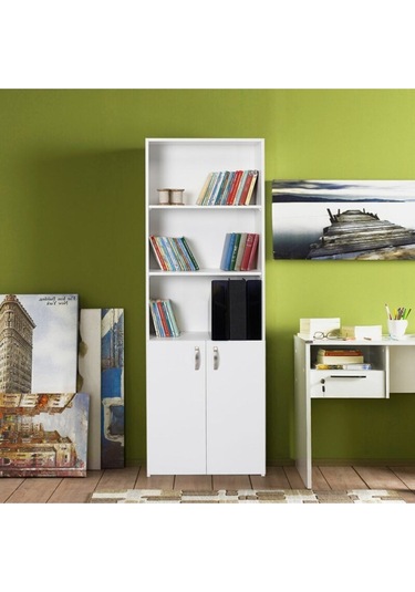 T Designo Sina Kitaplık Beyaz