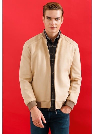 Igs Erkek Bej Standart Std Süet Mont Bej