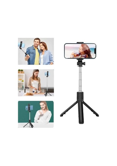 Bfs Cep Telefonu Tripod Standı Manyetik Selfie Sopa Bluetooth Uzaktan Kumandalı
