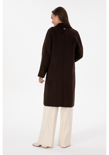 U.s. Polo Assn. Kadın Koyu Kahverengi Kaban 50308642-vr084 Koyu Kahverengi