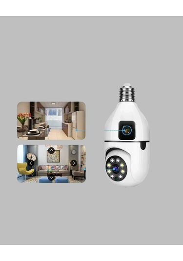 1080p Wifi Ampul Güvenlik Kamerası - Gece Görüş & Uzaktan Erişim