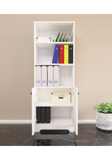 Nur Mobilya 6'lı Ofis Dolabı Kütüphane Kitaplık