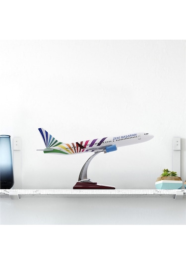 Zekupp - Maket Uçak - Boeing 737-800 1/100 - RENKLİ ÖZEL TASARIM Model Uçak