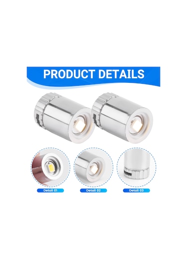 Xurunkeji Bebek Evi İçin 36 Adet Minyatür Işık, El Sanatları İçin Minyatür Led Işıklar, Pil İle Çalışan Mini Spot Işıklar Sıcak Beyaz Gümüş