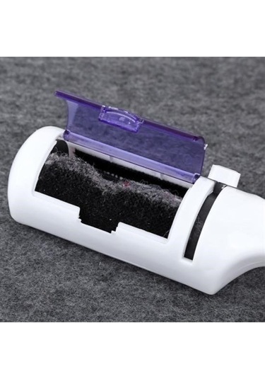 Buffer Taşınabilir Elektrostatik Hazneli Rulo Şeklinde Evcil Hayvan Tüyü Saç Toplayıcısı Mavi