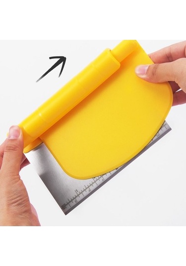 Primepickings Paslanmaz Çelik Hamur Kesici Kazıyıcı Ölçekli Kesici Pişirme Aletleri Diğer