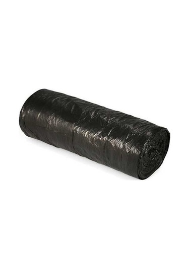 Pazly 100 Adet Dayanıklı 45x50cm Çevre Dostu Siyah Poşet - 5 Rulo Paketi - Pratik Atık Poşeti Siyah