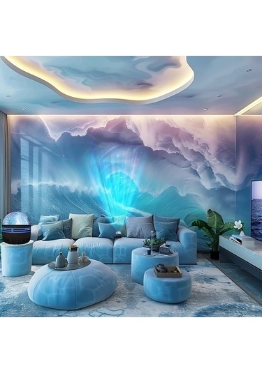 Fastbuy Siyah Yeşil Süper Dalgası Usb Uzaktan Kumandalı Ayarlanabilir Renkli Işık Projeksiyon Ünitesi