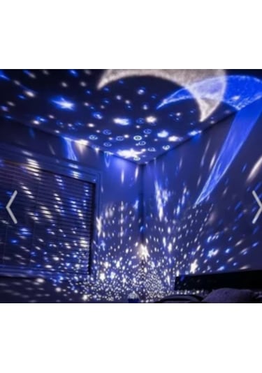 Çok Renkli  Ve Dönen Star Master Gece Lambası Mor Çok Renkli