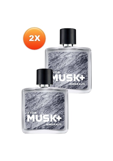 Avon Musk+ Mineralis Erkek Parfüm EDT 2 x 75 ML