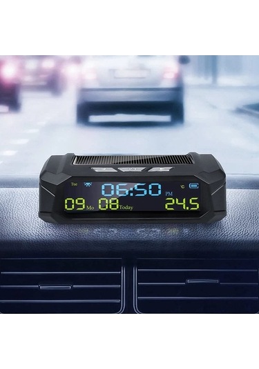 Maoyaya Arac İçi Sıcaklık Ve Dijital Saat - Lityum Pil, Yüksek Hassasiyetli Ekran