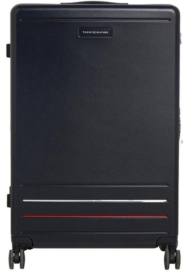 Tommy Hilfiger Logolu Unisex Mavi Valiz Mavi
