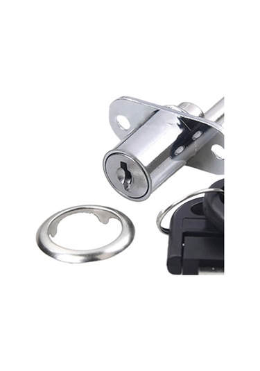 Suntek Kabine İtme Piston Kilidi Sürgülü Kapı 16mm-gümüş