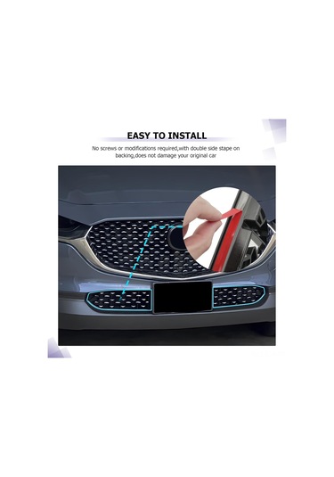 Xindoker Mazda Cx-30 2023-2025 Ön Izgara Korumalı Ağı - Abs Malzeme, 2 Adet, Araç Dış Dekorasyonu, Kolay Kurulum