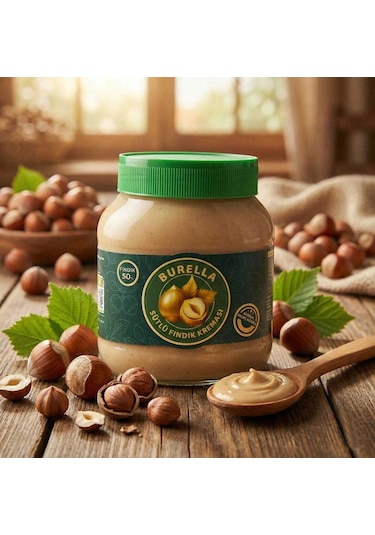 Burella Sütlü Fındık Kreması %50 Fındık Parçacıklı 700g