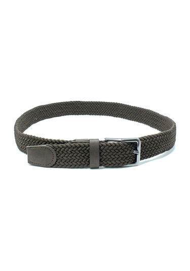 2 Adet Örgü Lastik Kemer 3,5cm Siyahkahverengi