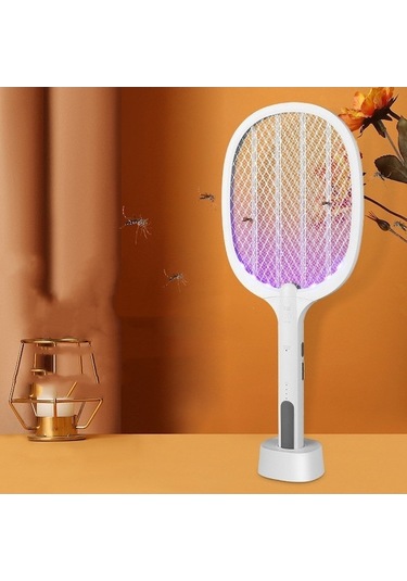 Vkemall İç Ve Dış Mekan Usb Şarjlı Sessiz İki Fonksiyonlu Vampir+lamba Beyaz Sinek Ve Mus Musu Kovucu