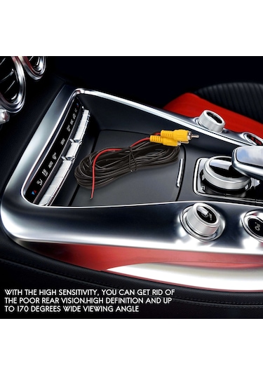 Kangfufeng 8-led Yuvarlak Geri Görüş Kamerası 170 Derece Hd Gece Görüşü Evrensel