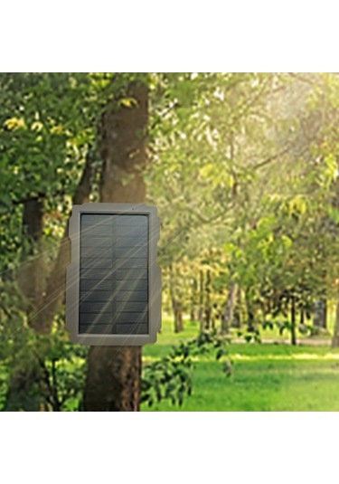 Pazly Av Kamerası Güneş Paneli 3000mah Batarya 6v-12v 3m Kablo Güneş Enerji Şarj Cihazı Çok Renkli