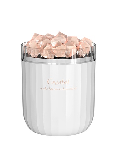 Vkemall Doğal Kristal Tuz Taşı Kapaklı Usb Lıtyum Pil Lüftü Nemlendirici, 7 Renkli Led Işık Ve Hava Temizleme Özelliği İle Ev Ofis Kullanıma Uygun