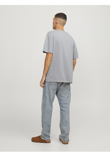 Jack & Jones Erkek Bisiklet Yaka Basic Tişört - Organic Ultimate Grey Çok Renkli Jack & Jones Erkek Bisiklet Yaka Basic Tişört - Organic Ultimate Grey Çok Renkli