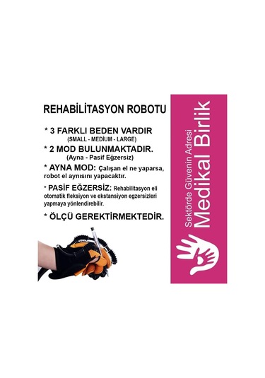 Syrebo Yetişkinler İçin El Rehabilitasyon Robotu C10 Çift Eldiven