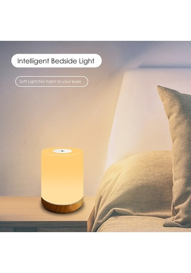 Pazly V6 Uzaktan Kumandalı Dokunmatik Beyaz Led Gece Lambası Diğer Diğer