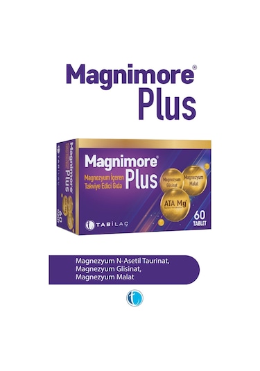Magnimore Plus 60 Magnezyum Içeren Takviye Edici Gıda