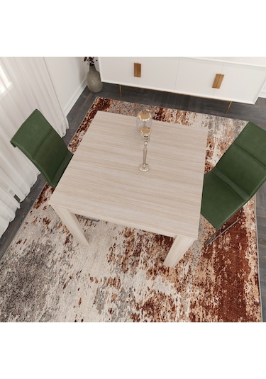 Pasific Home Single Mutfak Yemek Masası, 90x90 cm, Kare, Meşe