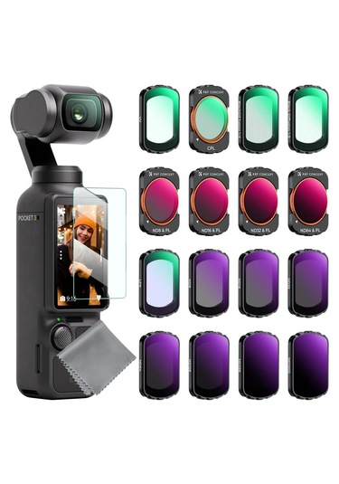 K&f Concept Magnetic 16 Parça Filtre Seti Djı Osmo Pocket 3 Com