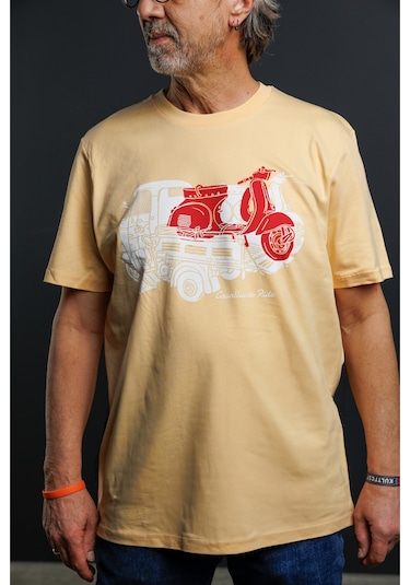 Sıp Scootershop Sıp T-shirt - Cavalluccio Ride Ape Sarı / Sıp